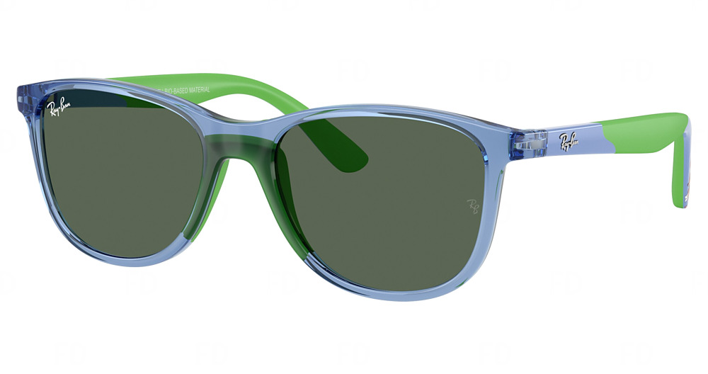 TRANSPARENT BLUE / DARK GREEN