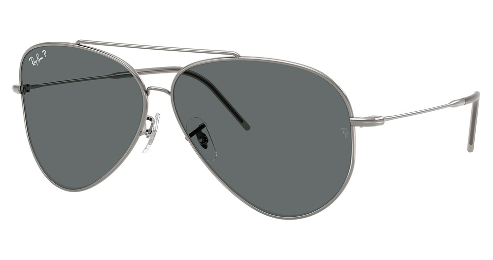 Ray-Ban RBR0101S AVIATOR REVERSE aviator sunglasses in Gunmetal/Polarized Dark Grey