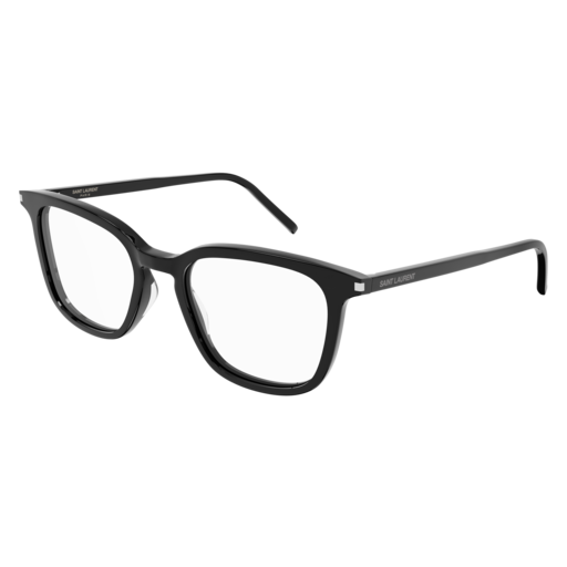 Saint Laurent SL 479 rectangle eyeglasses in Black Black Transparent
