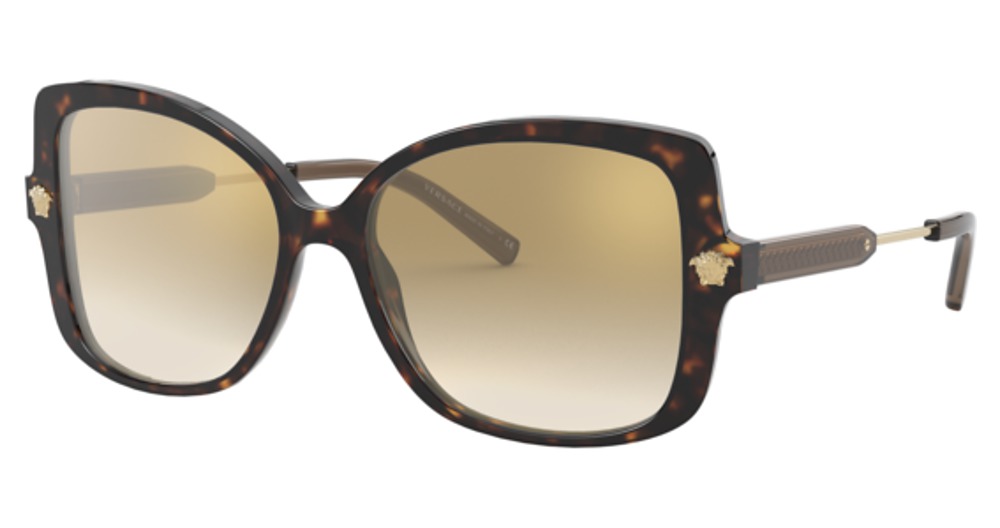 HAVANA / BROWN GRADIENT MIRROR GOLD