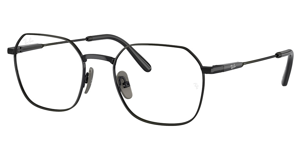 Ray-Ban RX8794 JIM TITANIUM round eyeglasses in Black