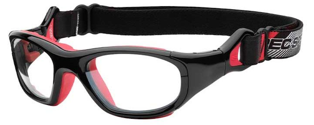 Shiny Black/Red / Clear with Silver Flash