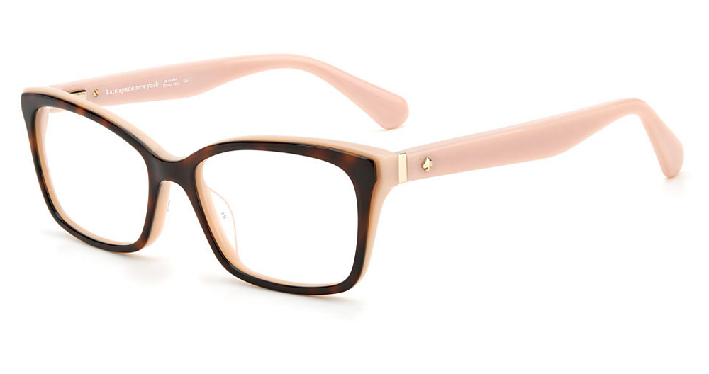 Kate Spade JERI/US rectangle eyeglasses in Pink Hvpnk