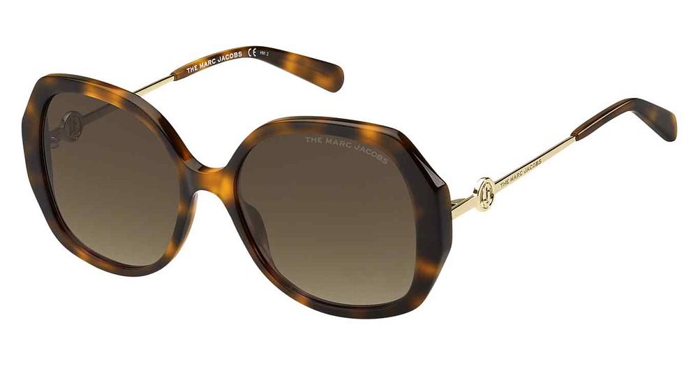 Marc Jacobs MARC 581/S square sunglasses in Havana 2/Brown Shaded