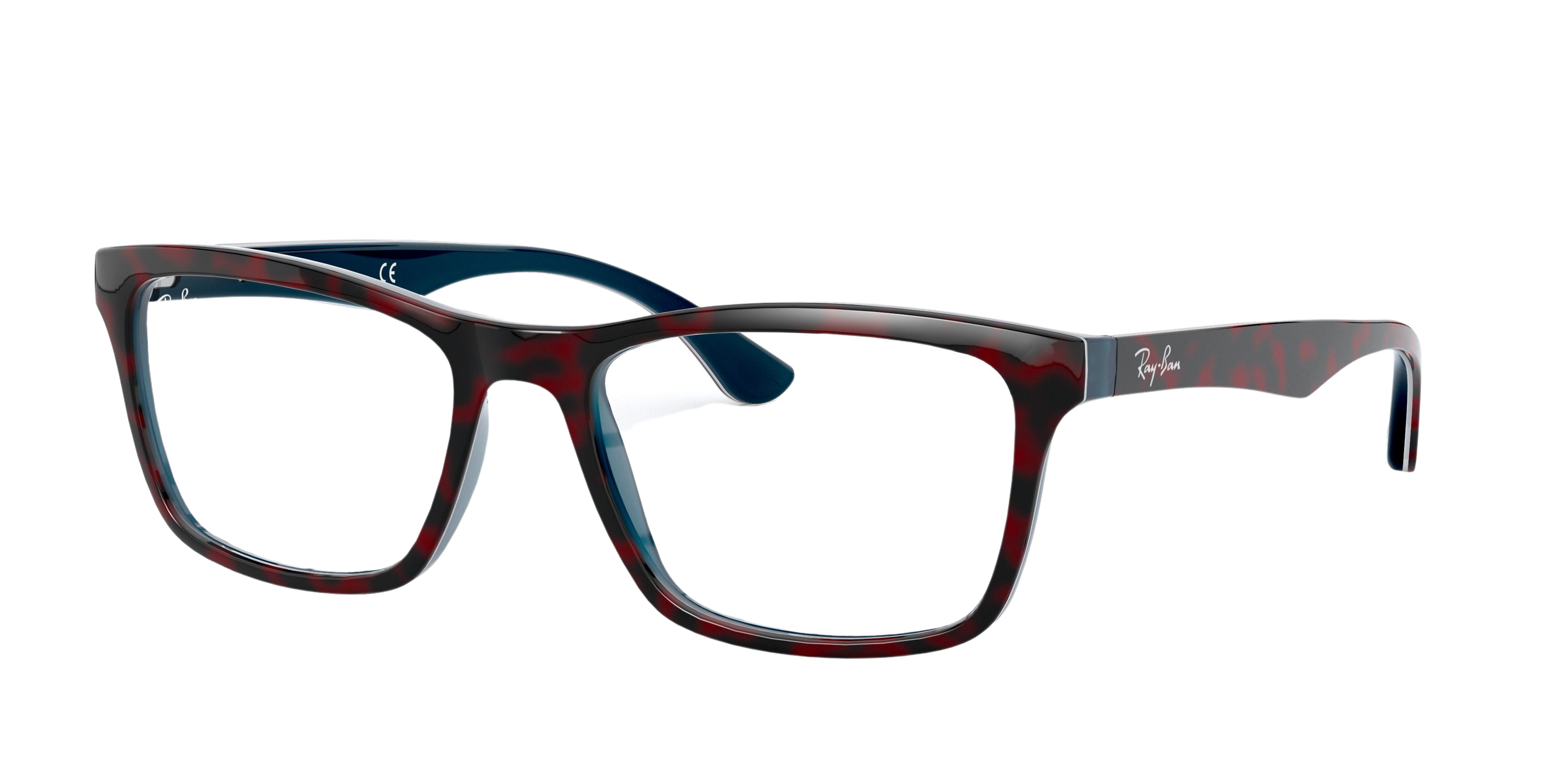 TOP RED HAVANA ON OPAL BLUE
