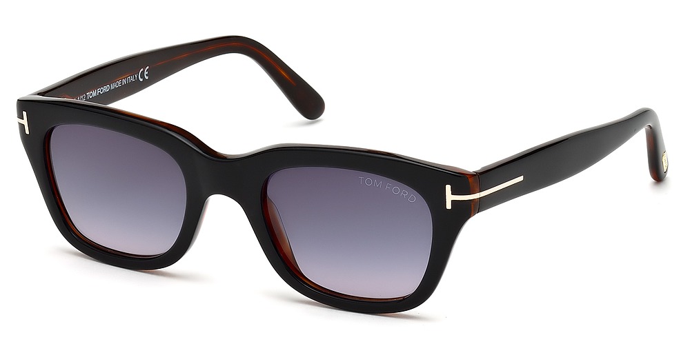 Tom Ford FT0237 square sunglasses in Black/Other/Gradient Smoke