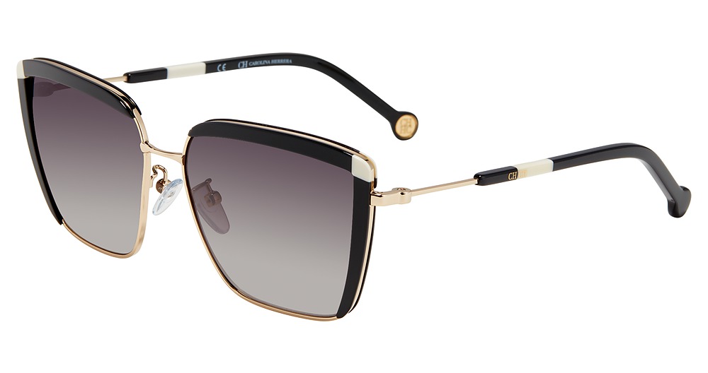 Carolina Herrera SHE148 square sunglasses in Black 0300