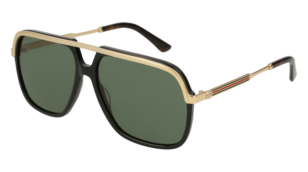 Gucci GG0200S aviator sunglasses in Black