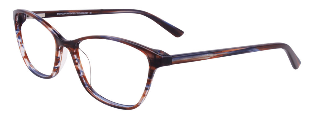 Dark Brown & Blue Marbled