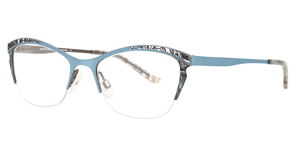 Matt Ligth Blue & Satin Brown