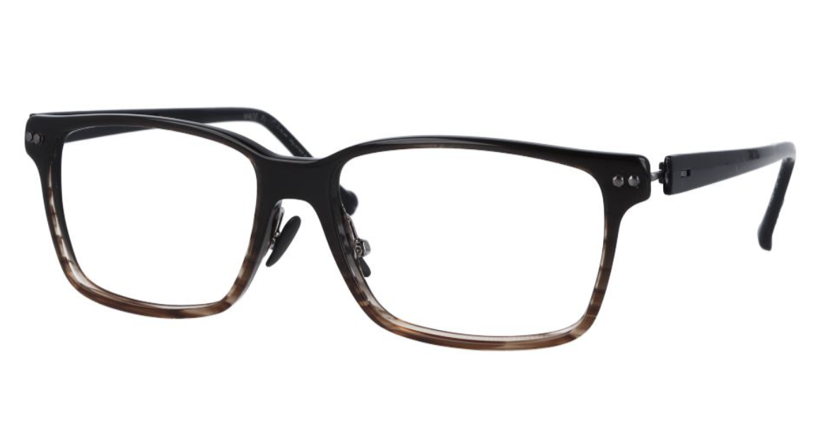 iGreen IG4.904A square eyeglasses in Striped Dark Brown