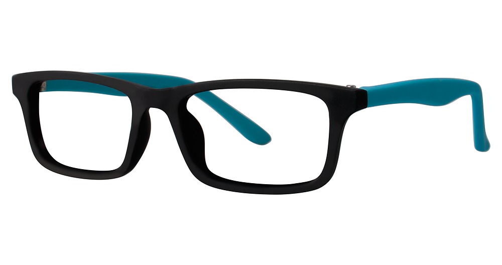 black/aqua matte