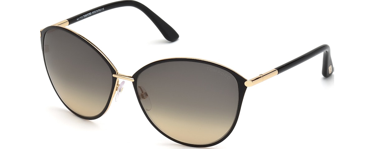 Shiny Rose Gold, Shiny Black Coating / Gradient Smoke Lenses