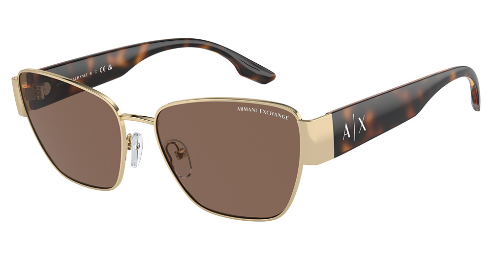 SHINY PALE GOLD / DARK BROWN