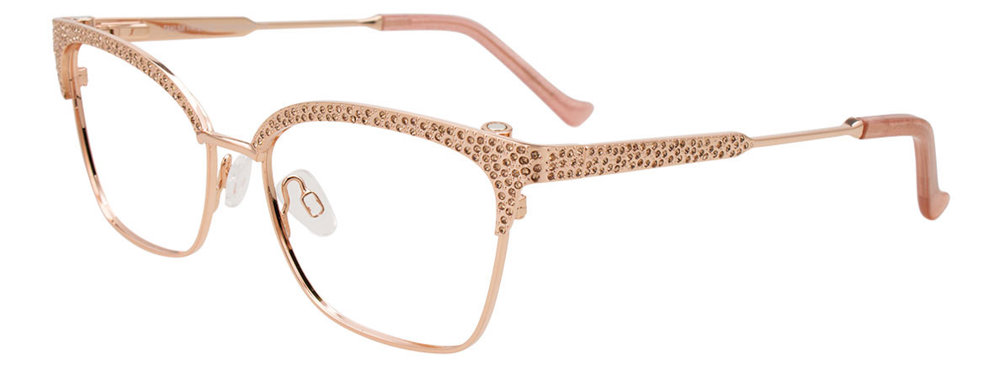 Pink Gold with Crystals