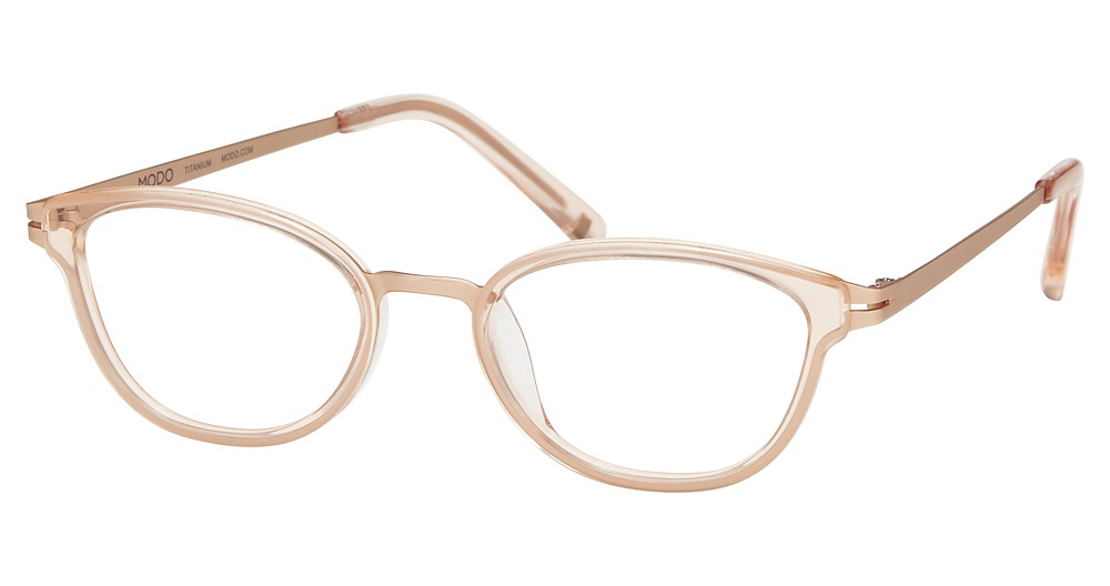 Modo 4539 round eyeglasses in Crystal Pink