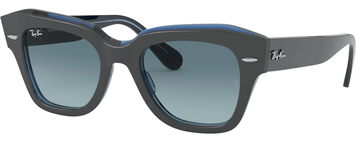 GREY ON TRASPARENT BLUE