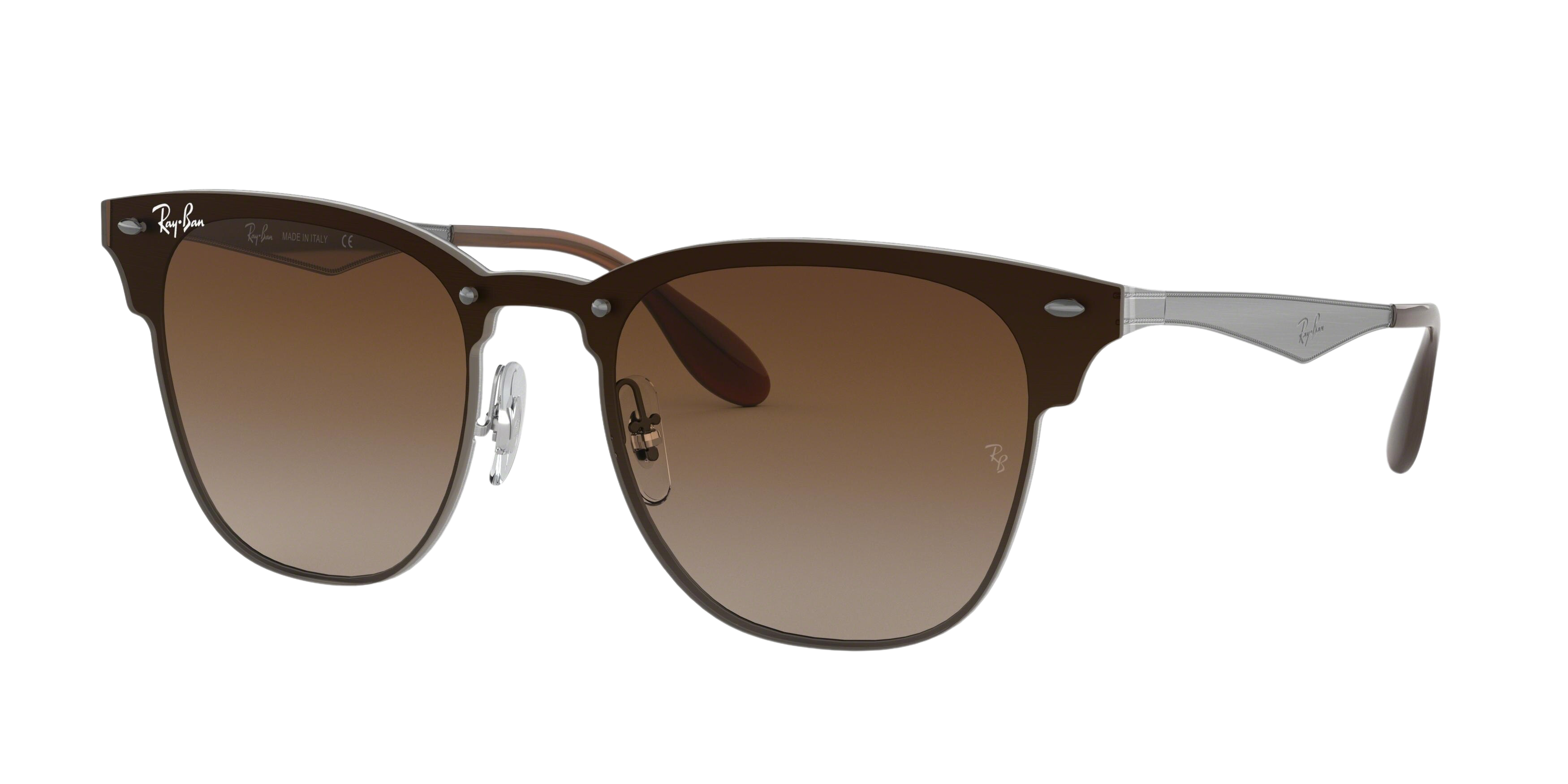 Ray-Ban RB3576N square sunglasses in Gunmetal Striped