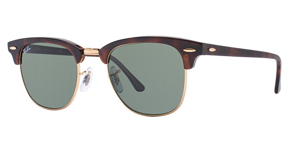 Ray-Ban RB3016 CLUBMASTER sunglasses in Top Dark Havana on Orang