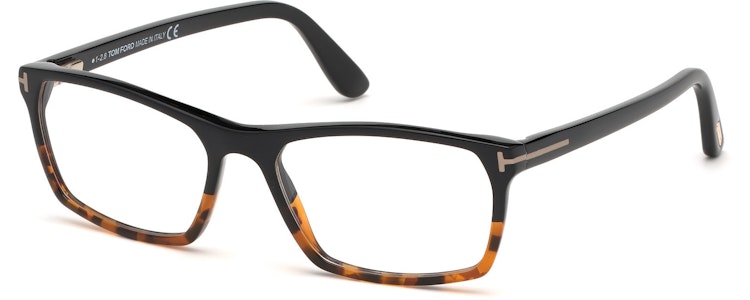 Shiny Black-To-Vintage Havana/ Blue Block Lenses
