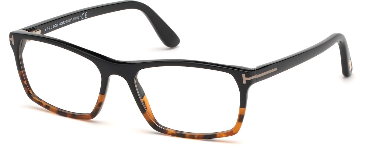 Shiny Black-To-Vintage Havana/ Blue Block Lenses