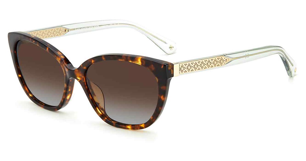 Kate Spade Philippa/G/S rectangle sunglasses in Havana/Brown Grad Polz