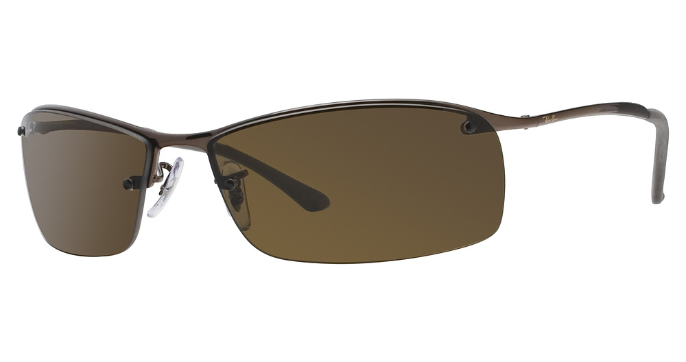 Ray-Ban RB3183 RB3183 rectangle sunglasses in Brown/Brown