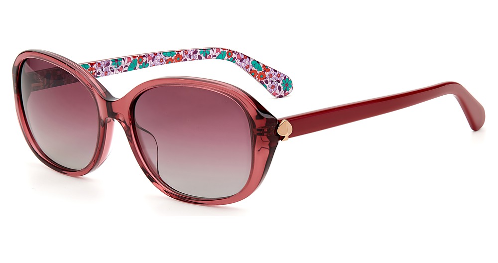 Kate Spade IZABELLA/G/S rectangle sunglasses in Burgundy/Burgundy Grad