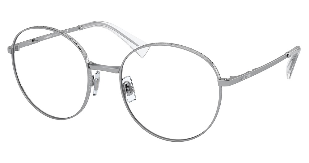 Miu Miu MU 51VV round eyeglasses in Silver