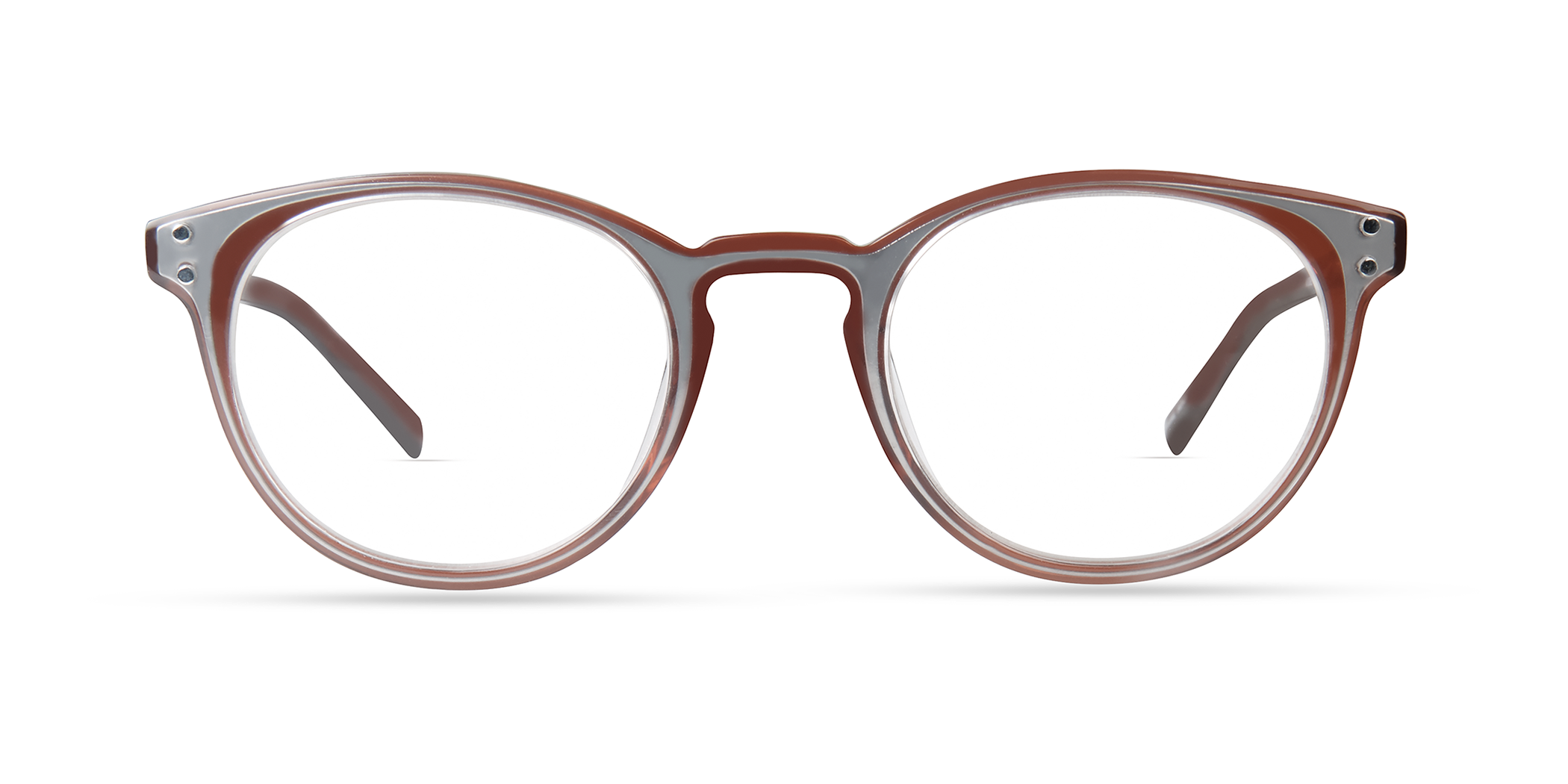 Modo 6603 cateye eyeglasses in Silver/Red