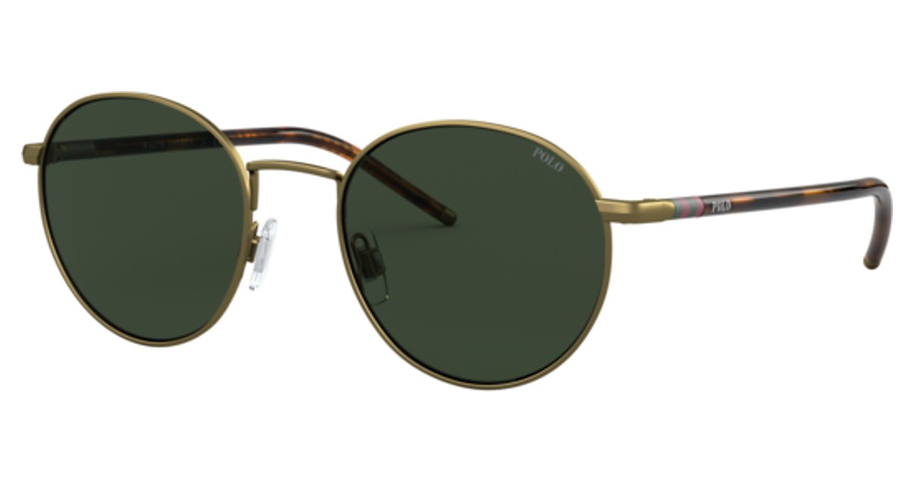 SEMI-SHINY BRASS / GREEN