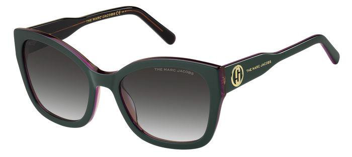 Marc Jacobs MARC 626/S rectangle sunglasses in Teal/Dark Grey Shaded