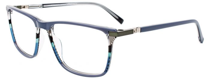 Greyish Blue & Multicolor lines & Dark Steel