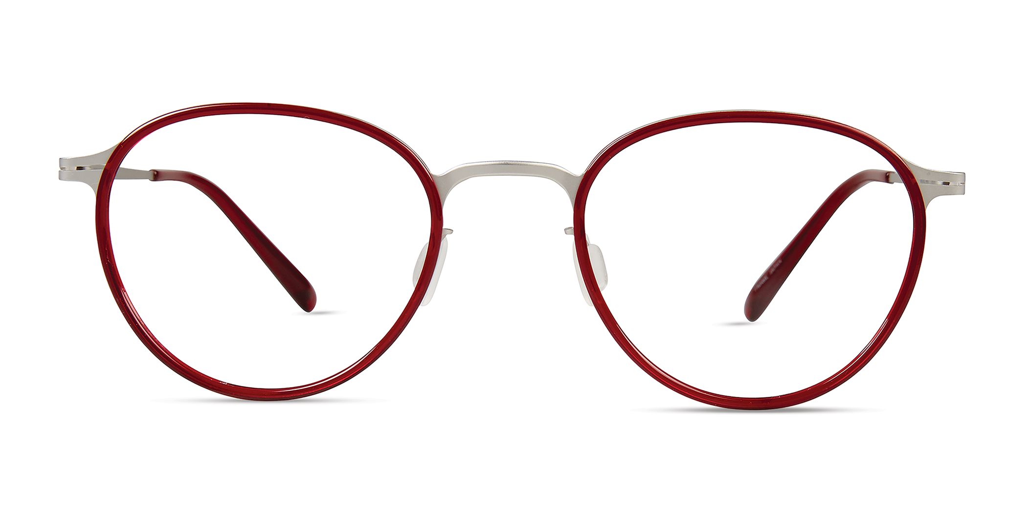 Modo 4410 round eyeglasses in Shiny Burgundy