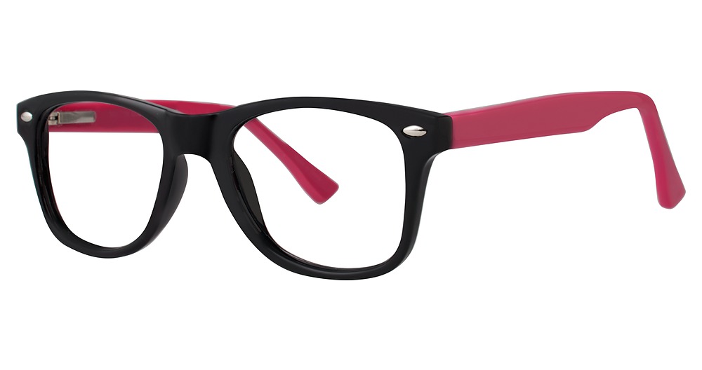 black/fuchsia