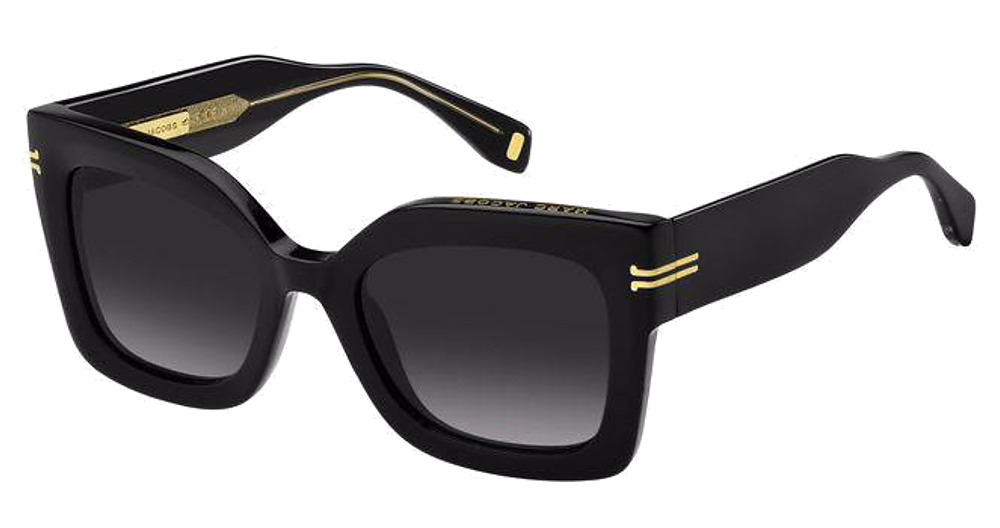 Marc Jacobs MJ 1073/S rectangle sunglasses in Black/Dark Grey Shaded