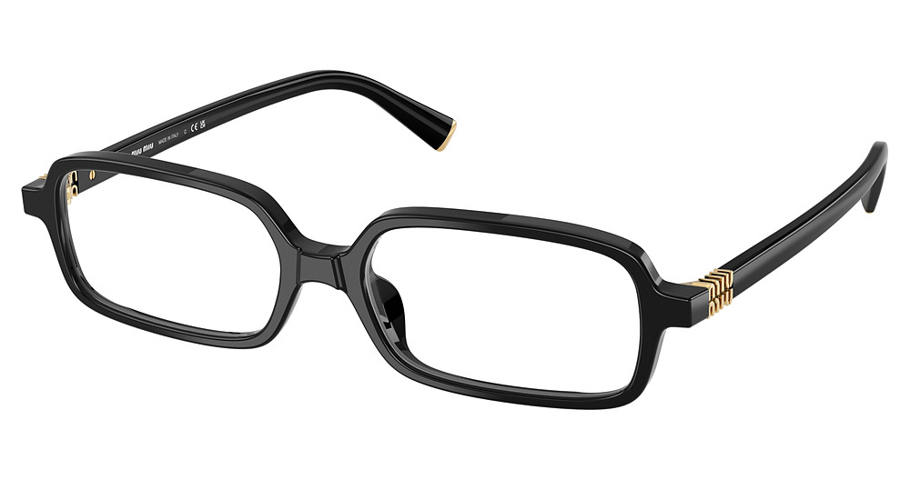 Miu Miu MU 01YV rectangle eyeglasses in Black