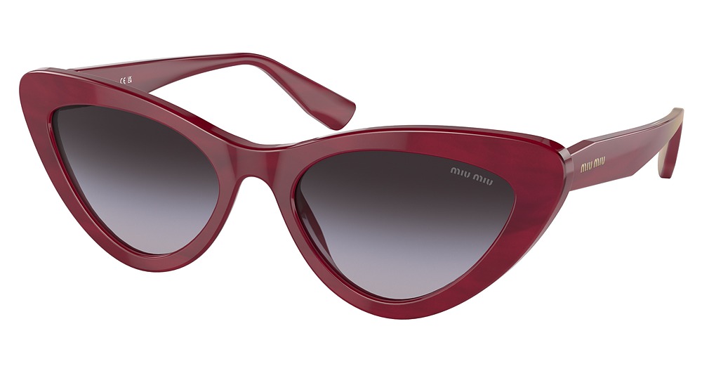 Miu Miu MU 01VS CORE COLLECTION cateye sunglasses in Bordeaux/Gradient Grey