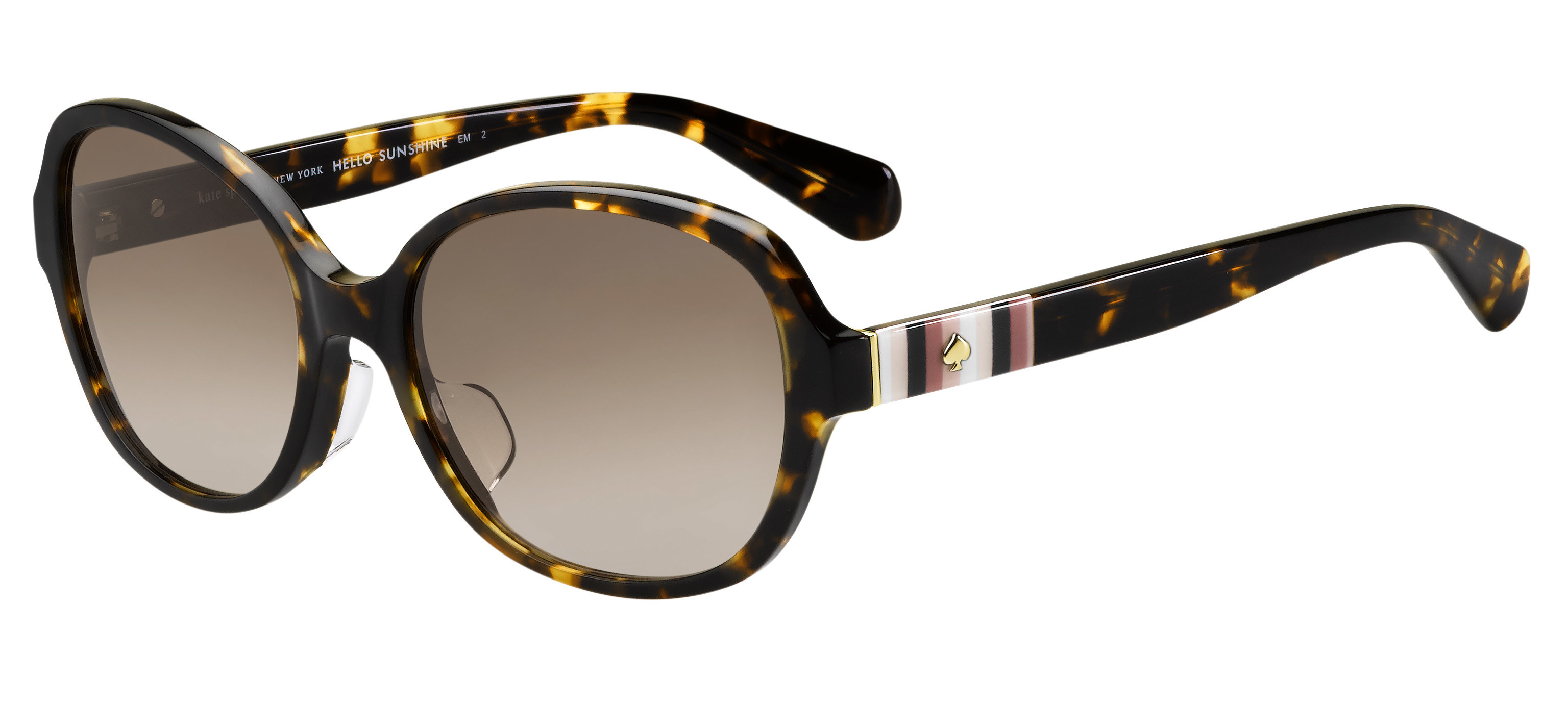 Kate Spade Cailee/F/S rectangle sunglasses in Dark Havana (Ha Brown Gradient)