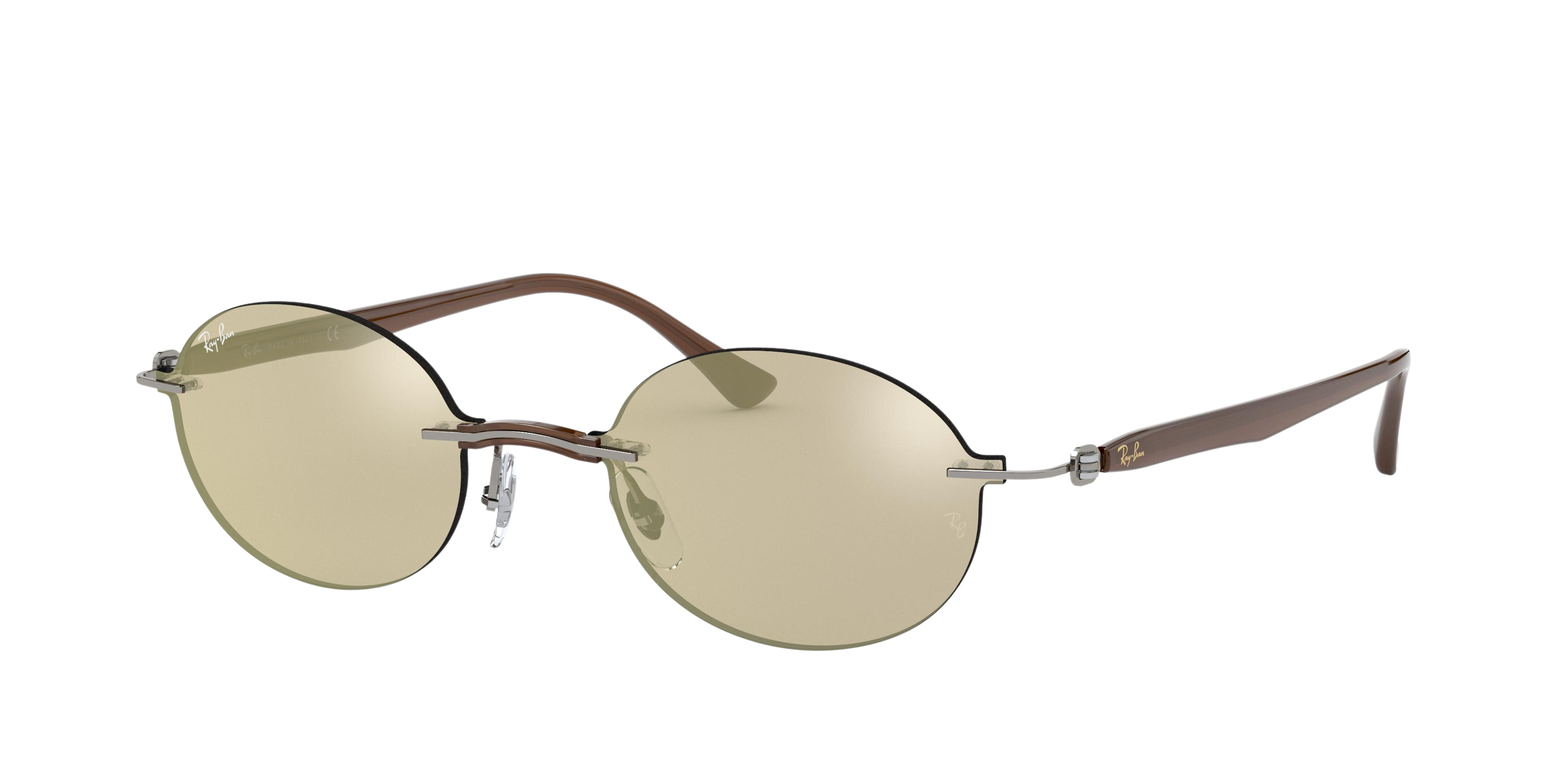 Ray-Ban RB8060 round sunglasses in Grey