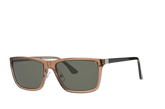 Transparent Havana with Grey Green Lenses