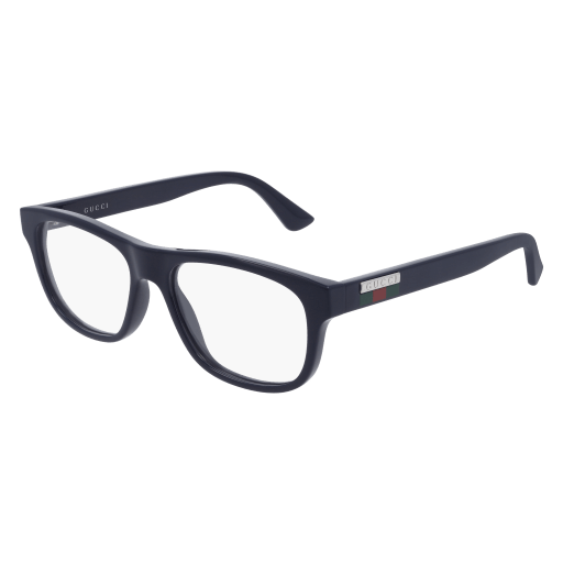 Gucci GG0768O rectangle eyeglasses in Blue Blue Transparent