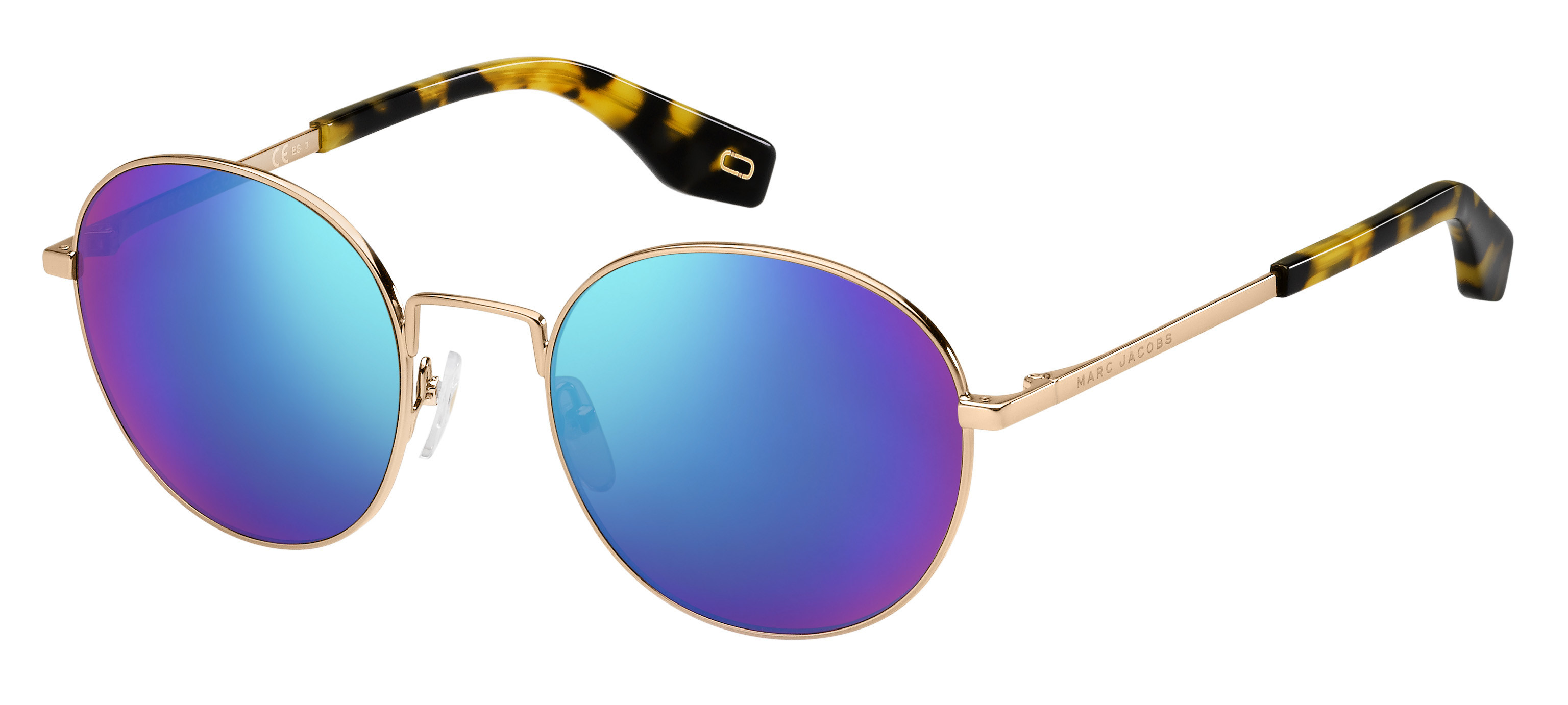 Marc Jacobs Marc 272/S round sunglasses in Green (T5 Mirror Green)