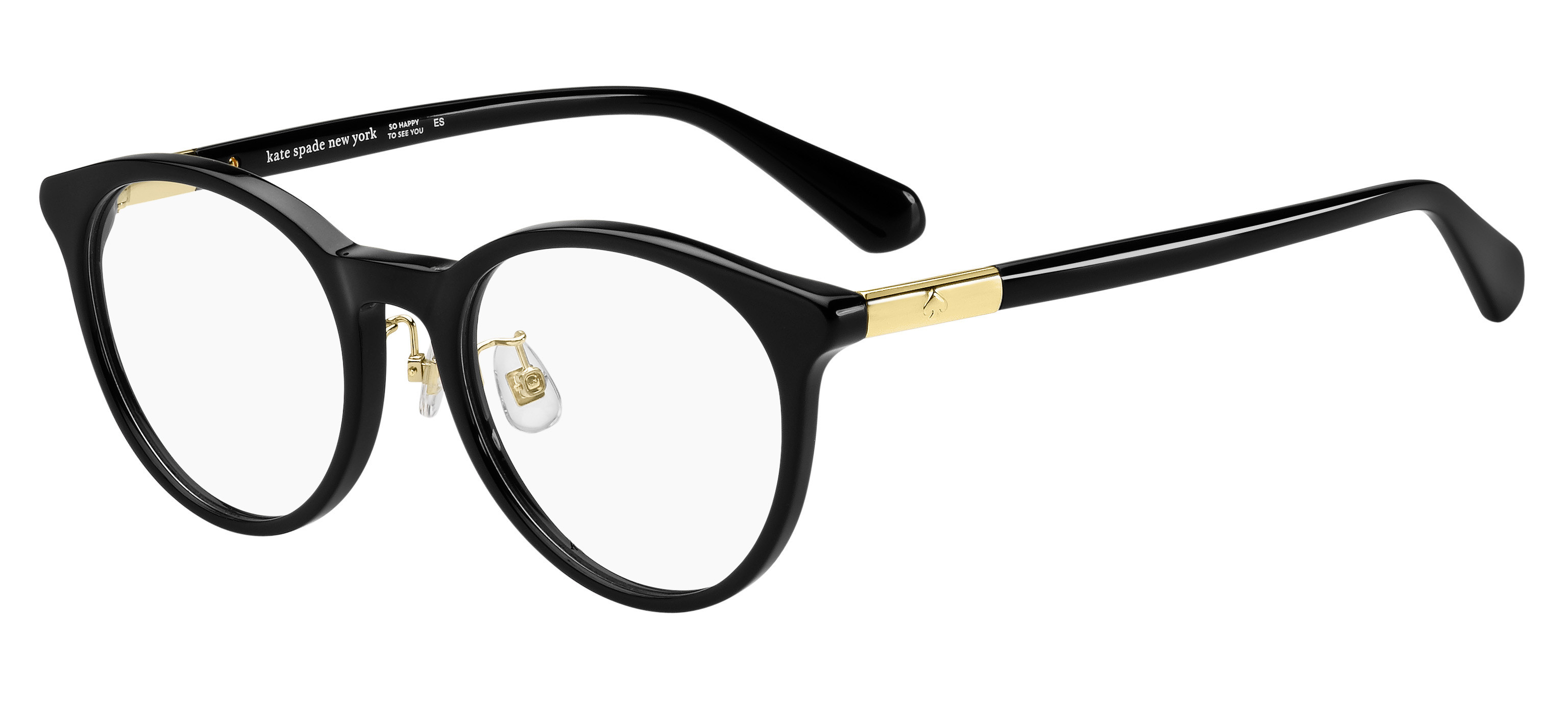 Kate Spade Drystalee/F square eyeglasses in Black