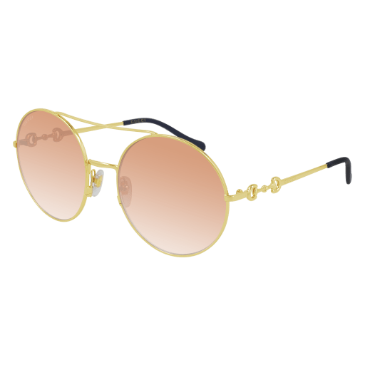 Gucci GG0878S round sunglasses in Gold Gold Brown/Brown