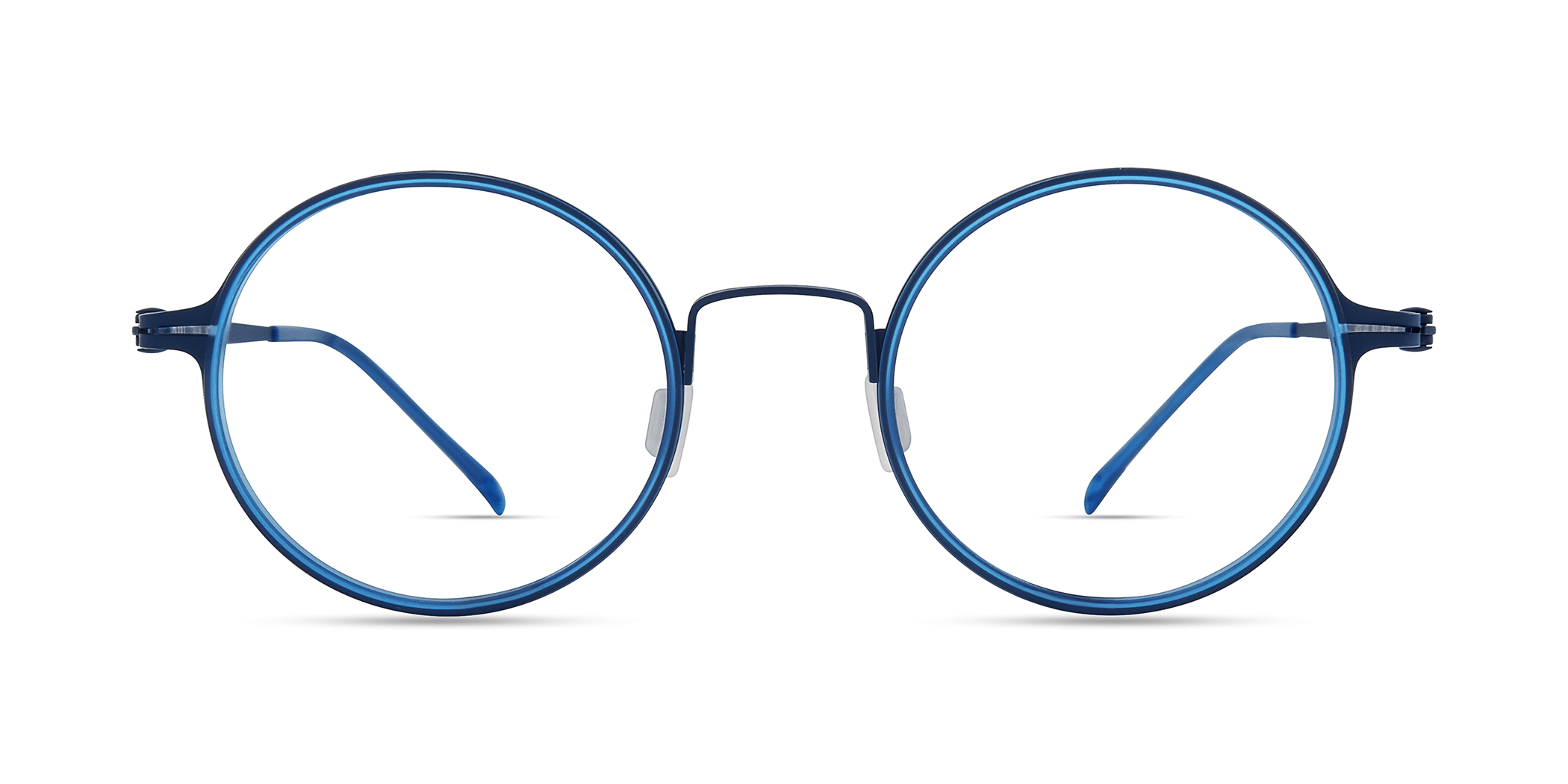 Modo 4424 round eyeglasses in Bright Blue