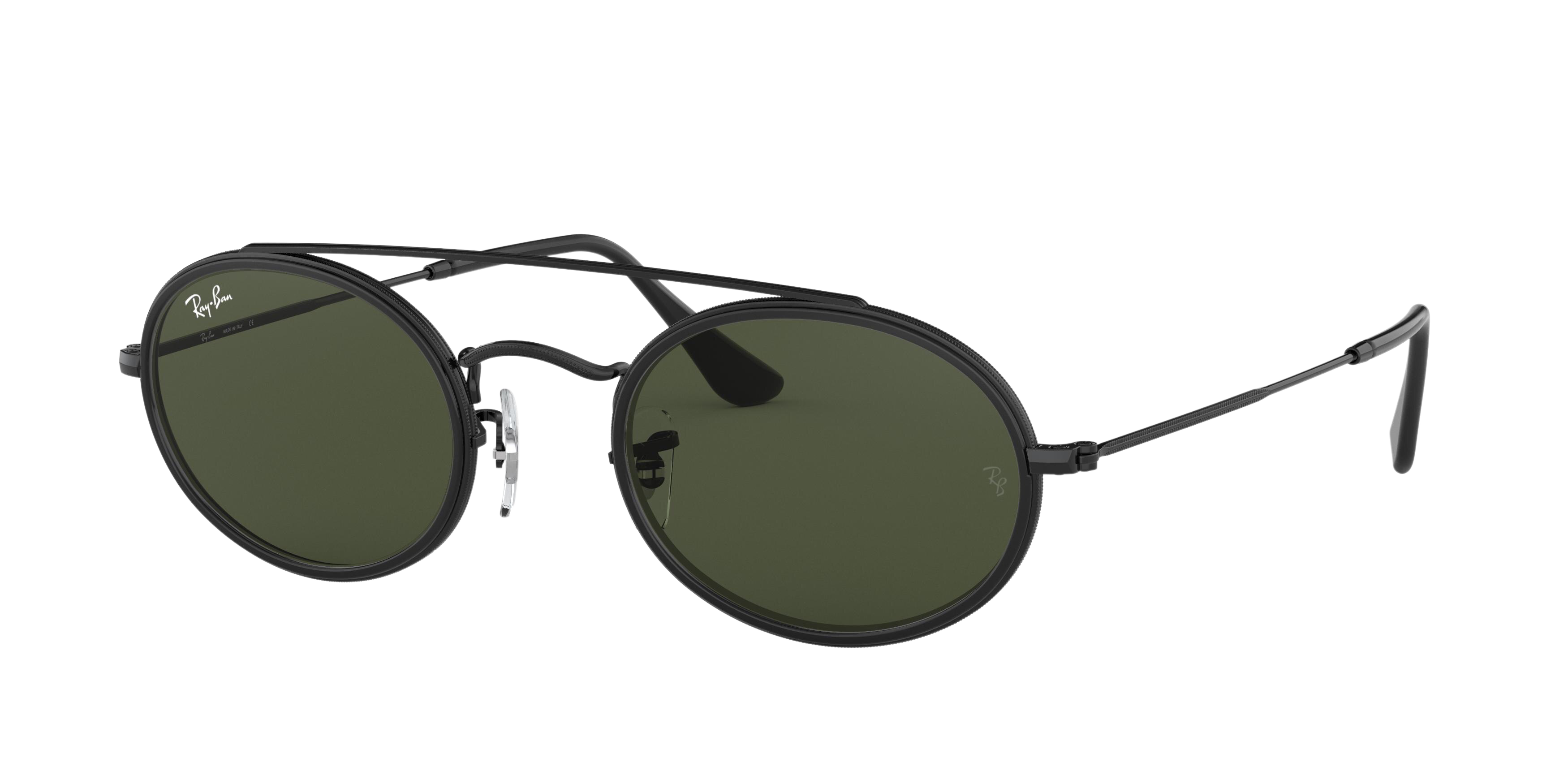 Ray-Ban RB3847N round sunglasses in Black