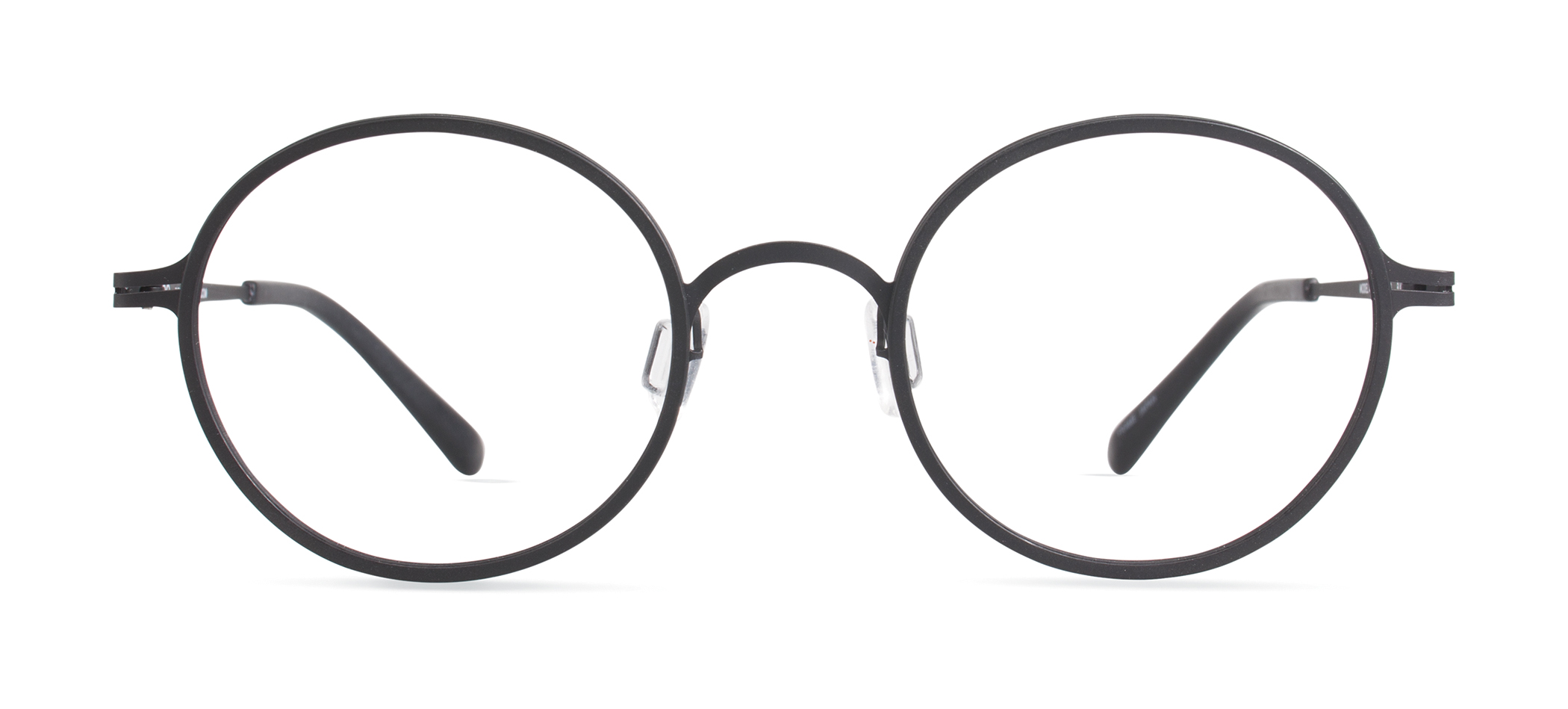 Modo 4402 round eyeglasses in Black