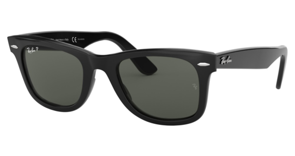 Ray-Ban RB2140 WAYFARER sunglasses in Black/Green Polarized