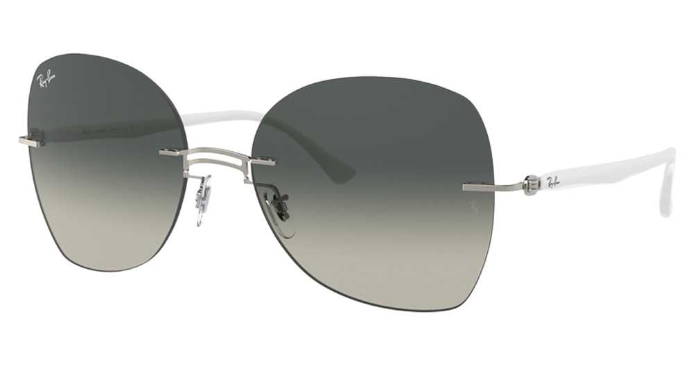 WHITE ON SILVER / GREY GRADIENT DARK GREY